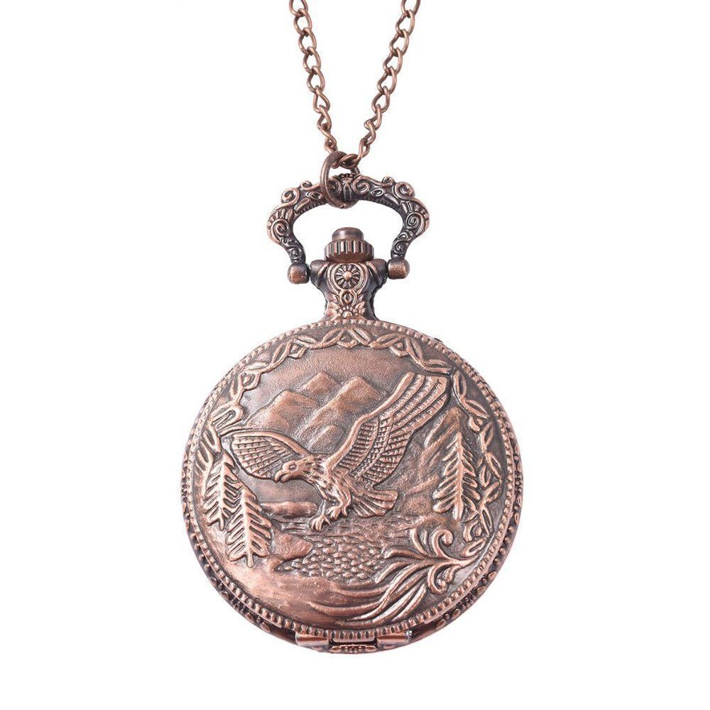 STRADA Eagle Pattern Pocket Watch Chain 32 in